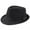 Black, variant on Tejiojio Fall Clearance Jazz Hat Men's Breathable Linen Top Hat Outdoor Sun Hat Curly Brim Straw Hat