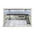 thumbnail image 1 of Vitrina para maquetas de vehículos a escala 1/64, 1/36 y 1/32, para coleccionistas, simulación de aparcamiento. Escalera derecha gris, 1 of 9