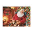 thumbnail image 1 of Navidad gato resina diamante costura DIY 5D Santa Claus pintura de diamantes de imitación bordado de cristal oficina en casa punto de cruz Eigraketly JR0622-03, 1 of 6
