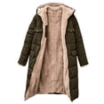 thumbnail image 4 of Edvintorg Women's Coats Plus Size Long Sleeve Zip up Hooded Fleece Jacket with Pockets Trendy Womens Clothes S-5XL Army Green, 4 of 5