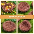 thumbnail image 3 of OUNONA Coffee Woven Bird Nest Ornaments, 12 Pieces and Craft Decorations for Home, Garden, Projects, 3 of 7