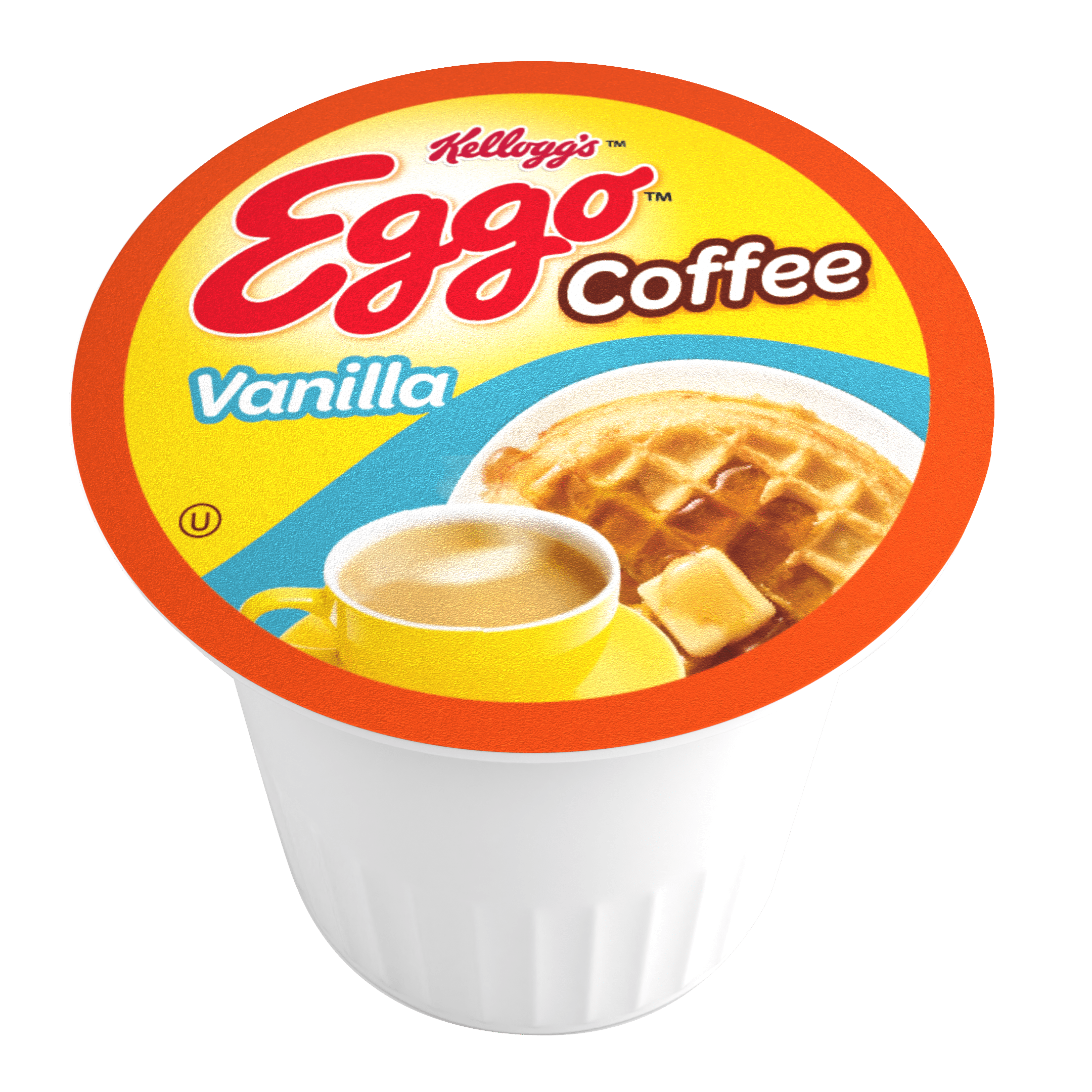 Eggo Beverages Vanilla Waffle Flavored Coffee Pods, Fair Trade, 40 Count