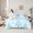 Blue, variant on jejeloiu Cute Snowmen Twin Bedding Sets 7-Piece,Christmas Tree Bedding Comforter Set,Blue Bowtie Bowknot Sheet Sets For Children,Microfiber Bedroom Decor Reversible