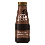 Starbucks Cold Brew Super-Smooth Premium Black Bottled Coffee Drink, 9.5 fl oz Bottle