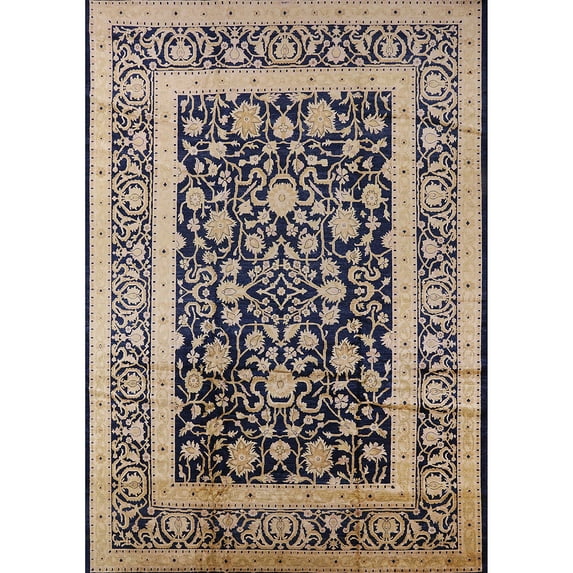 Ahgly Company Indoor Rectangle Mid-Century Modern Black Oriental Area Rugs, 2' x 5'