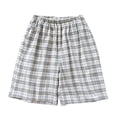 thumbnail image 4 of CHUMUD Men's Cotton Pajama bottoms Lounge Sleep Shorts Soft Comfortable Pjs Breathable Pajamas Shorts Plaid Pj Shorts, 4 of 4