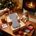 thumbnail image 5 of Dog Christmas Stocking, Knit Christmas Stocking for Dogs, Bone Shape Dog Stocking Christmas Large Pet Stockings Hanging Dog Christmas Stocking for Dogs Cats Pets, 5 of 6