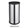 thumbnail image 1 of Qonioi 2-Pack Stainless Steel Knife Block Set with Drainage Holes, Round and Rectangular Kitchen Countertop Organizer for Knives and Scissors, Non-Slip Base, 1 of 1