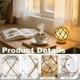 thumbnail image 6 of Kabuer Coastal Cracked Glass Ball Night Light 6" Nautical Decor, 6 of 6
