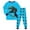 Sky Blue, variant on Gibobby Boys and Girls Soft Pajamas 100% Cotton Toddler Pjs Long Sleeve Kid Sleepwear Sets(Black,4-5 Years)
