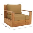 thumbnail image 4 of SAFAVIEH Couture Kauai Brazilian Teak Patio Armchair, Natural/Brown, 4 of 13
