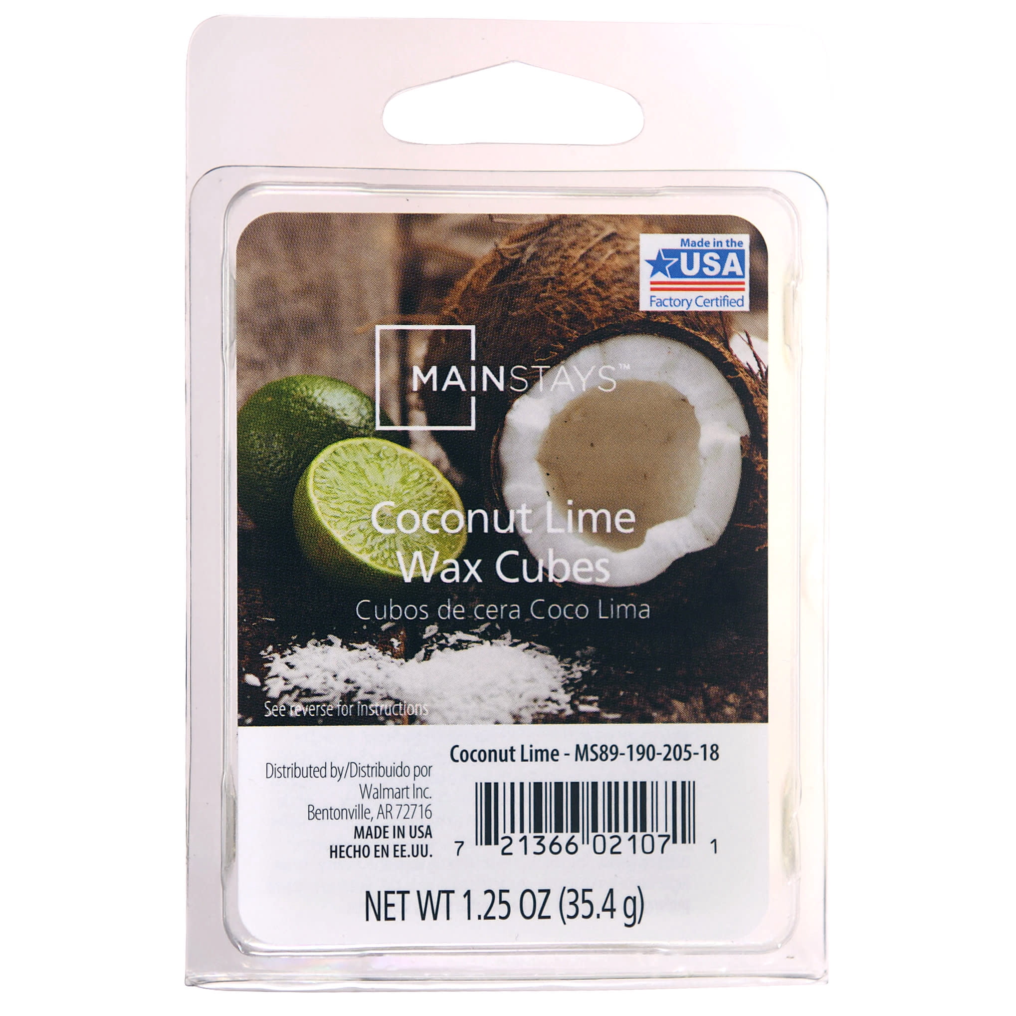 Mainstays Coconut Lime Wax Melt, 1.25 Oz, 6 Pack