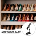 thumbnail image 4 of HUGFEGWE 1 Pack Stainless Steel Shoe Display Stand, Adjustable Height Shoe Display Rack Holder Shoe Display Prop Rack Metal Shoe Display Shelf for Heel Shoe Riser Men Leather Shoe UA824-12462, 4 of 9