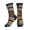 3 Black, variant on Women's Men's Police Style Flag Colorful Novelty Pattern Crew Athletic Socks