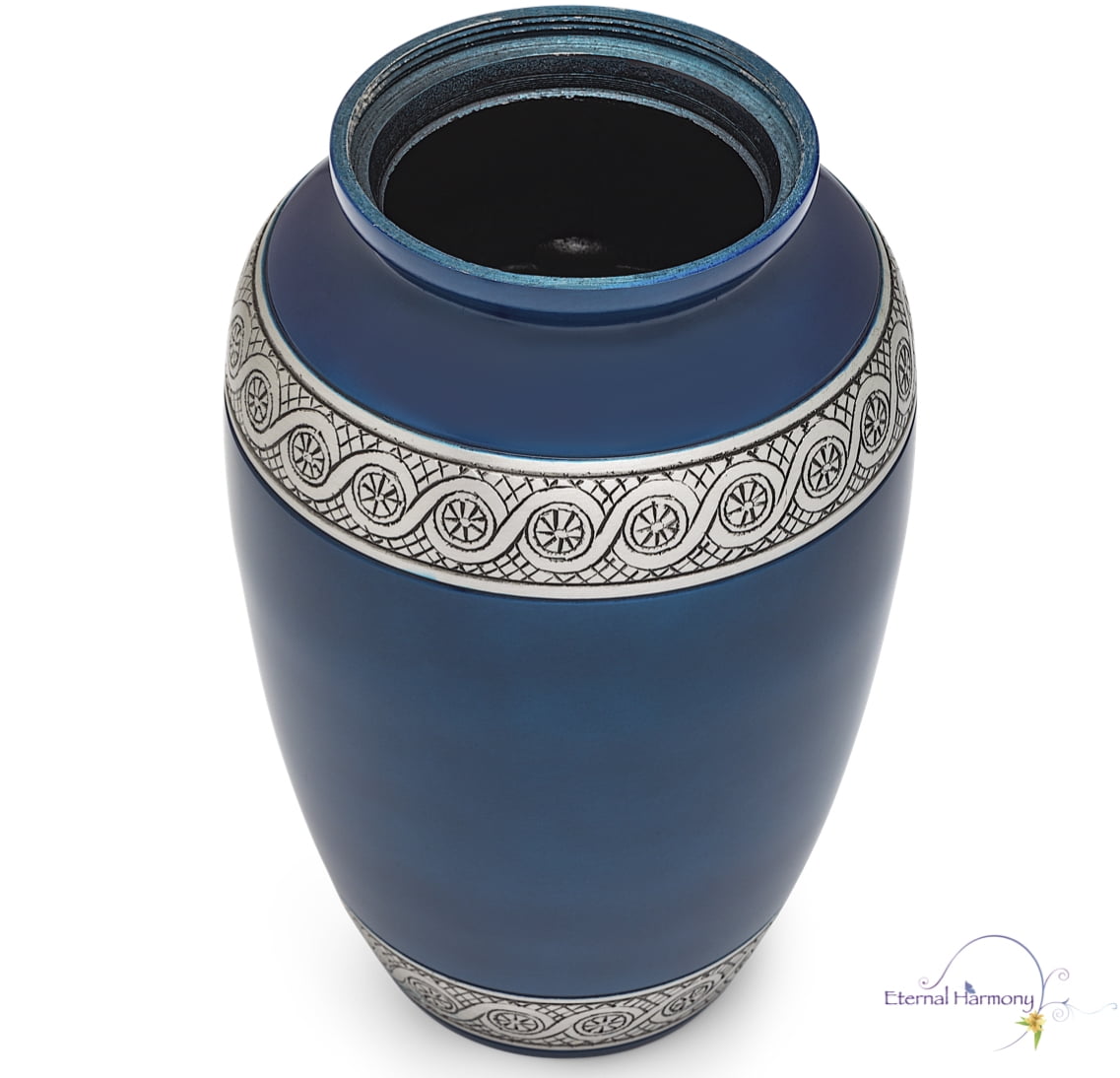 Eternal Harmony Cremation Urn for Human Ashes | Memorial Urn Carefully Handcrafted with Elegant Finishes to Honor and Remember Your Loved One | Adult Urn Large Size with Beautiful Velvet Bag