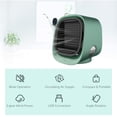thumbnail image 4 of Mini ventilador de refrigeración de aire acondicionado de iones negativos, refrigeración de humidificación, luz nocturna, enfriador de escritorio USB multifuncional Adepaton 2033658-2, 4 of 9