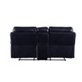 thumbnail image 3 of ACME Aashi Causeuse Inclinable en Cuir-Gel Capitonné avec Console en Marine, 3 of 5