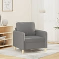 thumbnail image 1 of vidaXL Sofa Chair Light Grey 60 cm Fabric, 1 of 5
