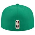 thumbnail image 4 of Men's New Era  Kelly Green Boston Celtics Core Logo 59FIFTY Fitted Hat, 4 of 5