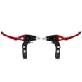 thumbnail image 3 of kit Frenos para biccleta aluminio rojo S Shine BMX Hing end trapezoidales, 3 of 7