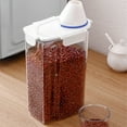 thumbnail image 4 of Amzcrzy Home and Kitchen, Storage & Organization, Plastic Transparent Tank, Rice Storage Barrel, Household Food Container Grain Storage Box For Oatmeal, Grain, Cereal, Pasta, Flour Storage Jar, 4 of 8
