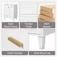 thumbnail image 3 of 24" Bathroom Vanity with Undermount Sink, Solid Wood Frame Bathroom Cabinet with 2-tier Pull-out Basket and Deep Drawer, for Bathrooms, White, 3 of 9