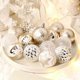 thumbnail image 4 of Elegant Set Of 16 Champagne Gold White Christmas Bauble Balls Ornaments, 4 of 5