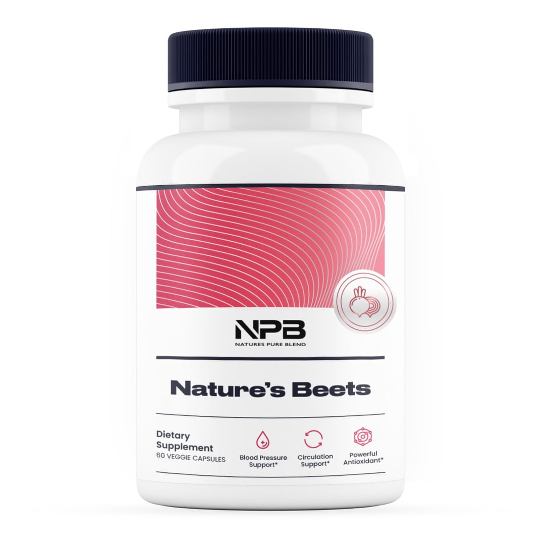 Nature's Pure Blend Organic Beets I Support Blood Flow, Blood Pressure