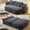 Dark Grey, variant on 78.7" Convertible Folding Sofa Bed, Queen Sleeper Sofa with Multi Functional Blanket, Corduroy Fabric Floor & Futon Loveseat Couch, Foam Folding Mattress Sleeper for Living Room, Apartment,Light Grey