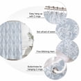 thumbnail image 6 of Haze Blue Boho Waterproof Fabric Shower Curtain,Neutral Middle Century Turkish Pattern Waterproof Fabric Shower Curtain for Bathroom Curtains Bathtubs Shower Curtains with 12 Hooks Stall 48x72in, 6 of 8