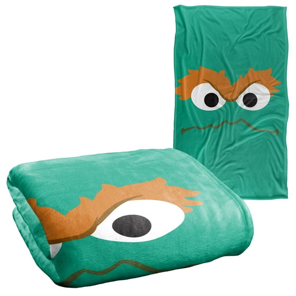 Sesame Street Oscar Face Officially Licensed Silky Touch Super Soft Throw Blanket 36" x 58"