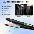thumbnail image 4 of Hair Straightener, Hair Straightener Hair Curler 2 in 1, 3D Floating Plate Anti-Static Ceramic Glaze Hair Curler, Negative Ion Flat Iron, Hair Straightener for All Hair Types, 4 of 8