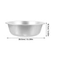 thumbnail image 2 of ELAYARD Large Aluminum Wash Basin for Kitchen Use - Dish Tub for Fruits, Vegetables, and Household Cleaning, 1 Set, 2 of 8
