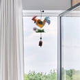 thumbnail image 5 of Metal Rooster Wind Chimes Metal Chicken Crafts Painted Decorative Bell Pendants Deep Tone Chimes, 5 of 5