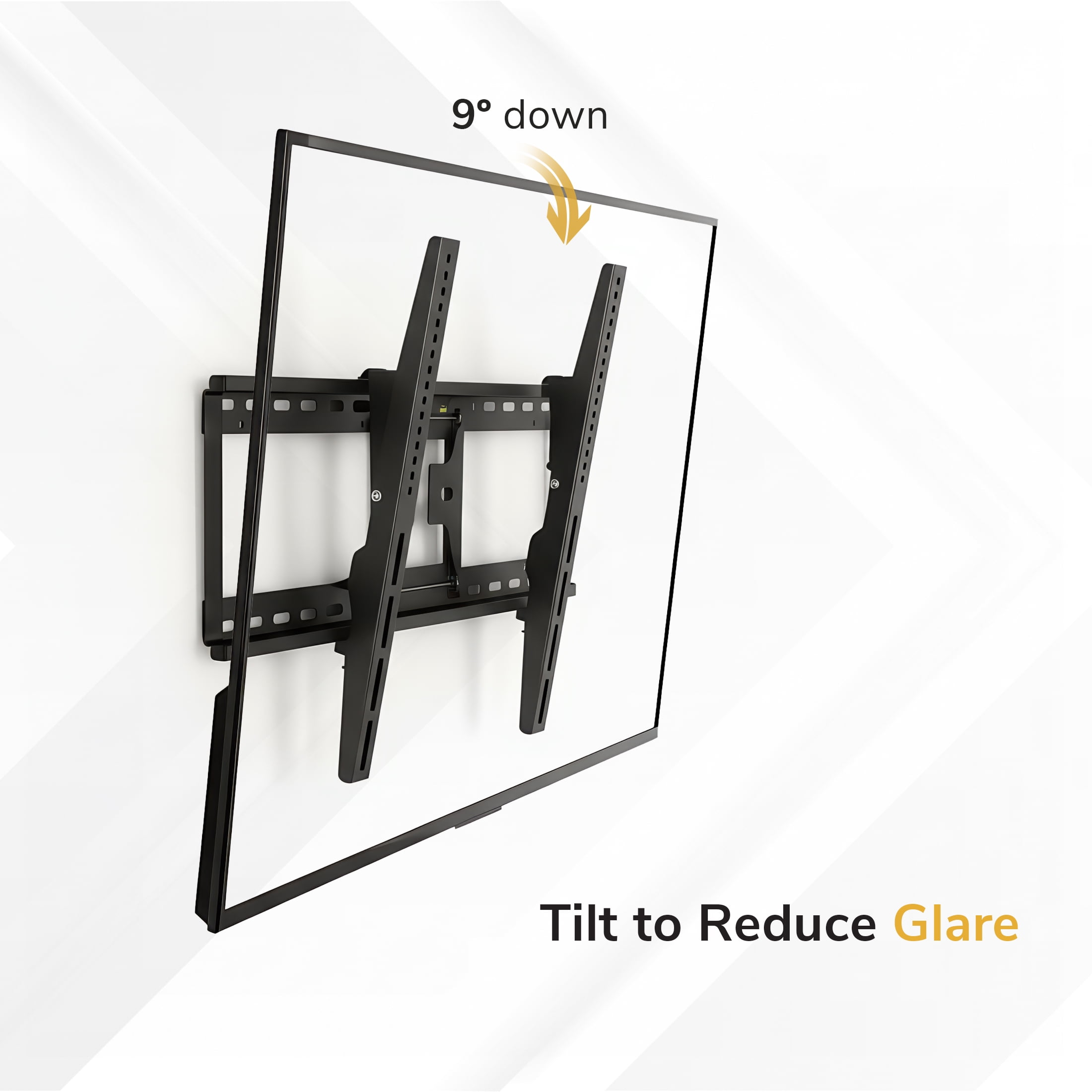 Mount-It!  Low Profile Tilting TV Wall Mount Bracket, Fits 37"-100" TVs, 165 lbs. Capacity