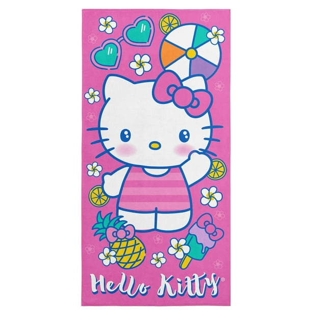 Toalla de playa Northwest Vacay Kitty de microfibra 76x152 cm