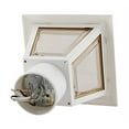 thumbnail image 3 of Nuvo SF77/899 Coach Post Lantern with Acrylic Panels, White, 3 of 4