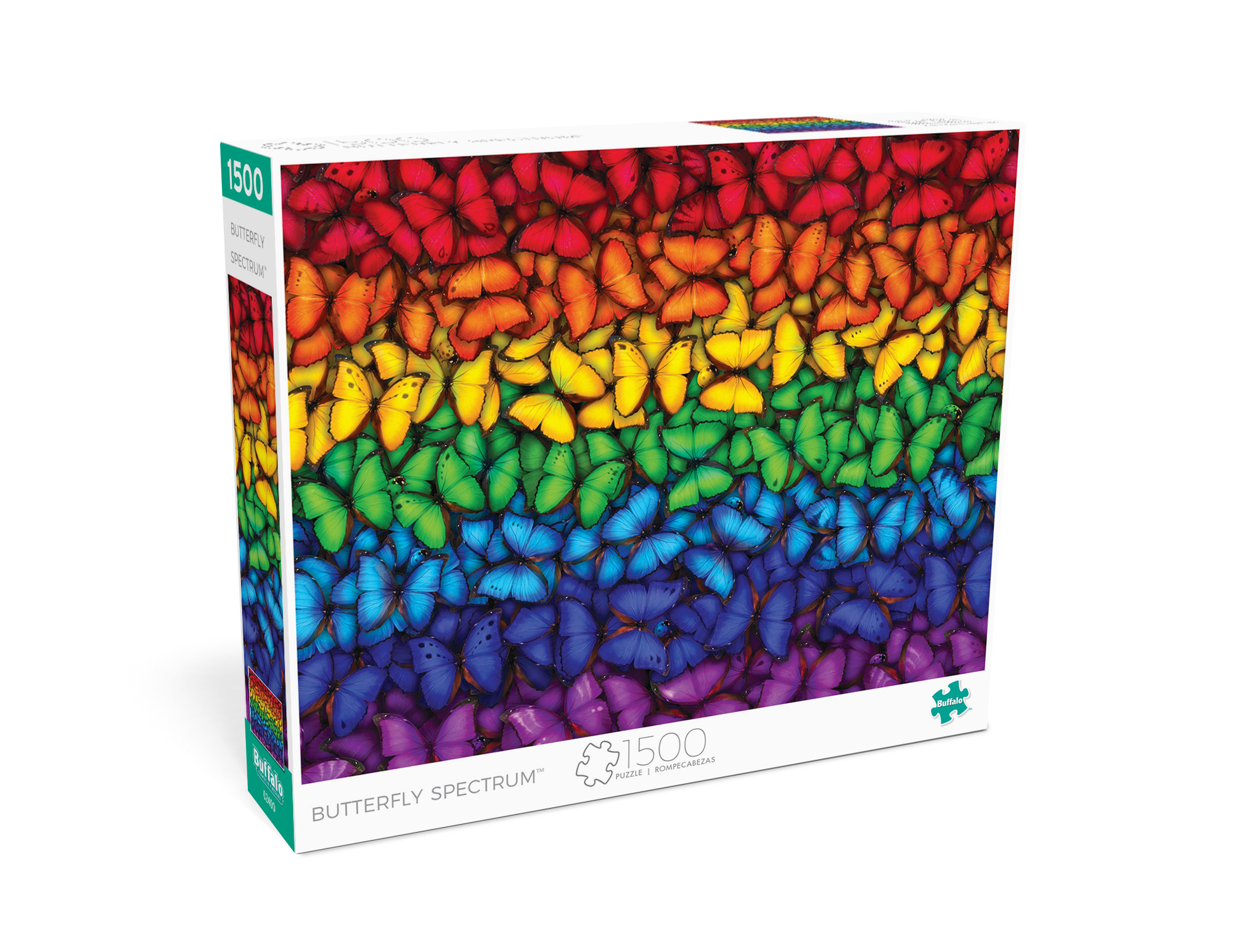 Buffalo Games Butterfly Spectrum 1500-Piece 31.5 x 23.5-Inch Interlocking Jigsaw Puzzle for Adults Ages 14+
