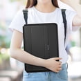 thumbnail image 4 of Laptop Sleeve Case Laptop Three in one Bracket Inner Bushing with Stand Function compatible 13-14inch with All laptops and Tablets Innovative Materials Soft PU Leather(Black), 4 of 6