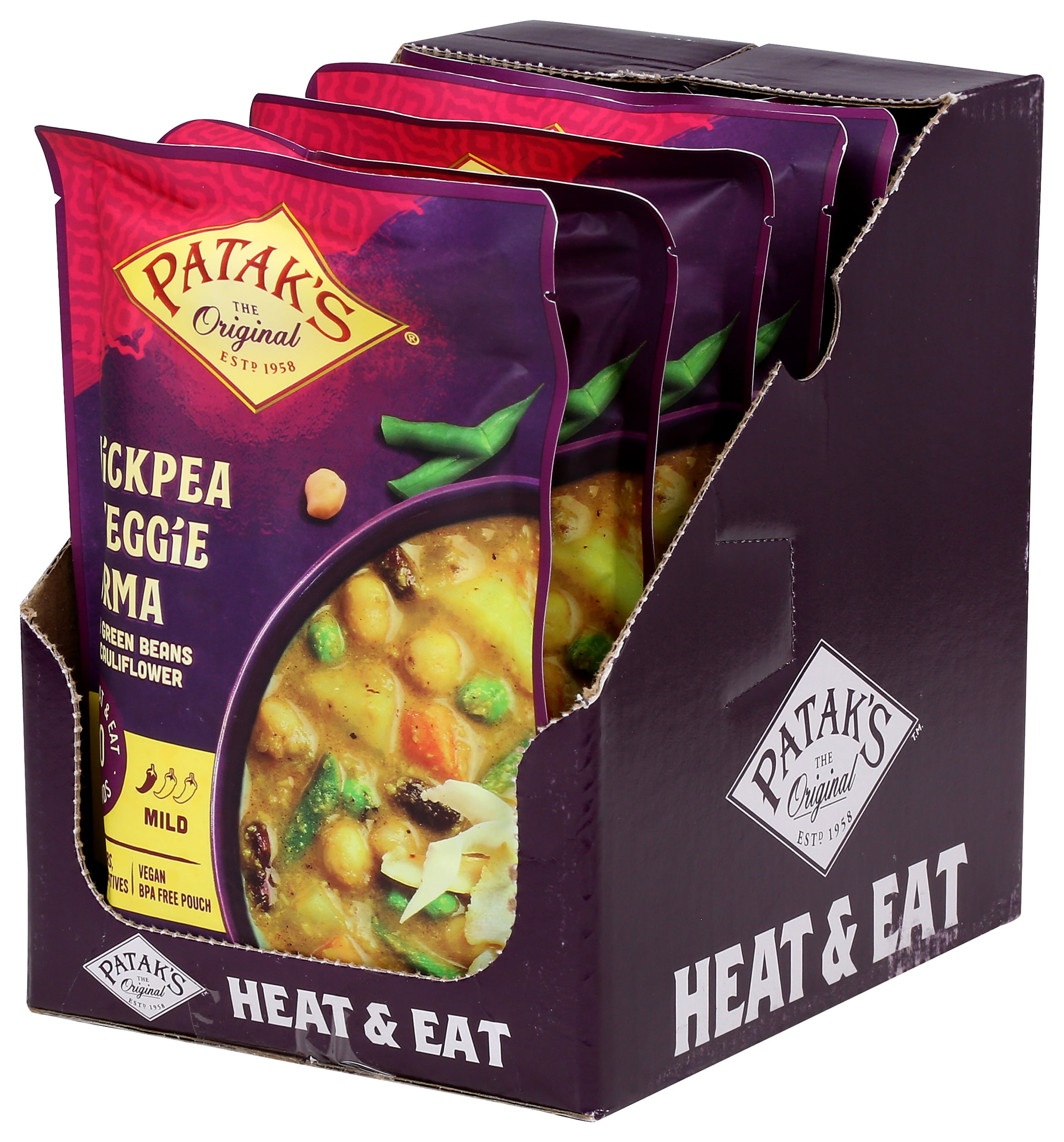Pack of 6, Pataks Chickpea & Veggie Korma, 10.05 oz