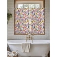 thumbnail image 4 of Spring Botanical Living Room Curtains 2 Panel, Watercolor Floral Flowers Country Vintage Cafe Window Treatment, Farmhouse Bedroom Bathroom Kitchen Curtains Drapes 104"x45", 4 of 6