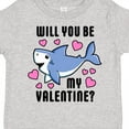thumbnail image 4 of Inktastic Will You Be My Valentine with Cute Shark and Hearts Boys or Girls Toddler T-Shirt, 4 of 5
