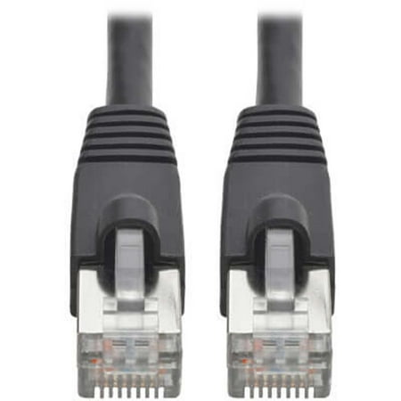 UPC: 0037332203700 | Tripp Lite Cat6a 10G-Certified Snagless Shielded STP Network Patch Cable (RJ45 M/M) PoE Black 1 ft.