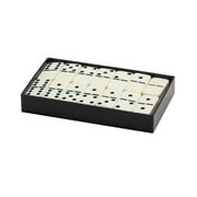 CHH 2311S Double 6 Ivory Jumbo with Spinners in Black Box, 8.25-inch Length