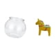 thumbnail image 5 of Adorno Transparente Para Pecera Pequeña, Pecera, Jarrón De Mesa Para Oficina, Decoración Del Hogar Con Figura De Caballo Dala Sueco, Escultura De Animal Coleccionable, 5 of 8