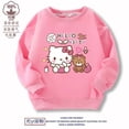 thumbnail image 4 of Sanrios HelloKitty suéter para niños Kawaii Anime MyMelody Kuromi algodón cuello redondo Top primavera y otoño ropa para niños, 4 of 4
