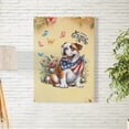 thumbnail image 2 of English Bulldog Celebrates Spring and Enjoys a Happy Easter Vertical Matte Canvas Poster Dog Lover Gifts Idea Wall Art Home Decor - 02001, 2 of 5