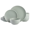 thumbnail image 1 of Tia Mowry 12 Piece Stoneware Dinnerware Set, Green, 1 of 7