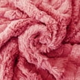 thumbnail image 5 of Home Soft Things Saga Double Sided Faux Fur Throw - Spice Coral - 50" x 60", 5 of 8