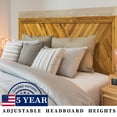 thumbnail image 4 of Acacia Sierra Solid Wood Bed Frame With headboard - King - Early American, 4 of 10